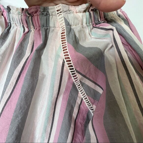 Nwot Victoria Secret boho off the shoulder striped top oversized fit XS - Picture 11 of 15